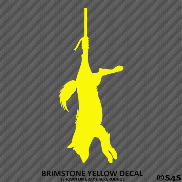 Hanging Coyote Hunting Vinyl Decal – S4S Designs