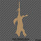 Hanging Coyote Hunting Vinyl Decal