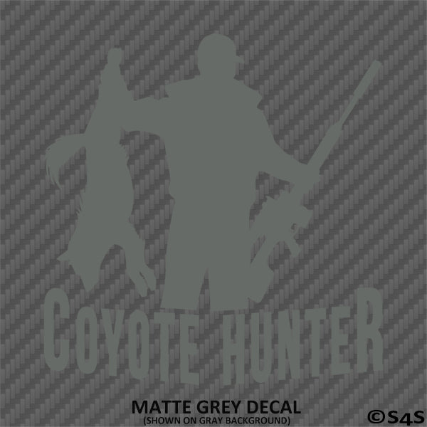 Coyote Hunter Hunting Vinyl Decal