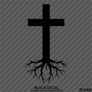 Christ Cross Roots Religious Vinyl Decal