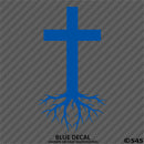 Christ Cross Roots Religious Vinyl Decal