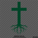 Christ Cross Roots Religious Vinyl Decal