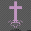 Christ Cross Roots Religious Vinyl Decal