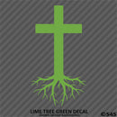 Christ Cross Roots Religious Vinyl Decal