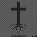 Christ Cross Roots Religious Vinyl Decal