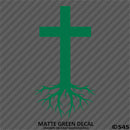 Christ Cross Roots Religious Vinyl Decal