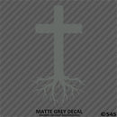 Christ Cross Roots Religious Vinyl Decal