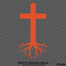 Christ Cross Roots Religious Vinyl Decal