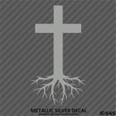 Christ Cross Roots Religious Vinyl Decal