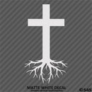 Christ Cross Roots Religious Vinyl Decal