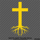 Christ Cross Roots Religious Vinyl Decal