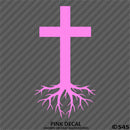 Christ Cross Roots Religious Vinyl Decal