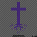 Christ Cross Roots Religious Vinyl Decal