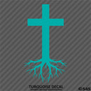 Christ Cross Roots Religious Vinyl Decal