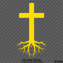 Christ Cross Roots Religious Vinyl Decal