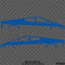 Tesla Cybertruck Silhouette Vinyl Decal (PAIR)