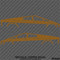 Tesla Cybertruck Silhouette Vinyl Decal (PAIR)
