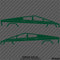 Tesla Cybertruck Silhouette Vinyl Decal (PAIR)