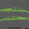 Tesla Cybertruck Silhouette Vinyl Decal (PAIR)
