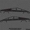 Tesla Cybertruck Silhouette Vinyl Decal (PAIR)