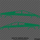 Tesla Cybertruck Silhouette Vinyl Decal (PAIR)