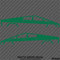 Tesla Cybertruck Silhouette Vinyl Decal (PAIR)