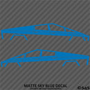 Tesla Cybertruck Silhouette Vinyl Decal (PAIR)