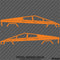 Tesla Cybertruck Silhouette Vinyl Decal (PAIR)