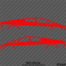 Tesla Cybertruck Silhouette Vinyl Decal (PAIR)