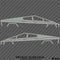 Tesla Cybertruck Silhouette Vinyl Decal (PAIR)