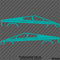 Tesla Cybertruck Silhouette Vinyl Decal (PAIR)