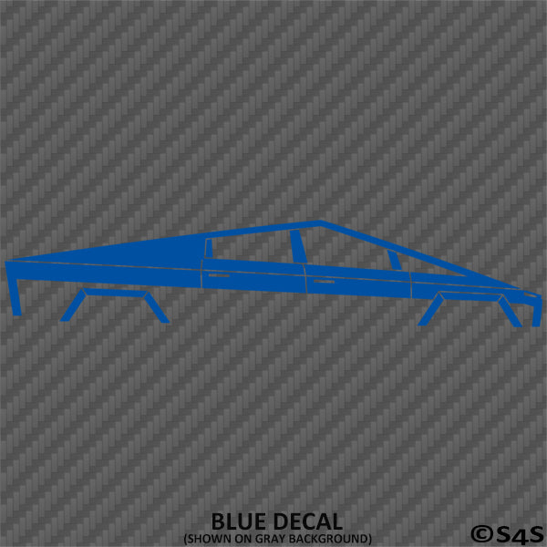 Tesla Cybertruck Silhouette Vinyl Decal