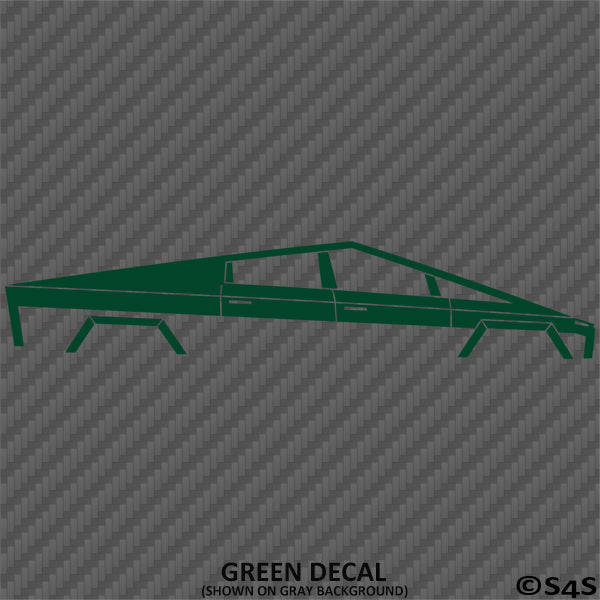 Tesla Cybertruck Silhouette Vinyl Decal