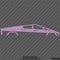 Tesla Cybertruck Silhouette Vinyl Decal