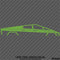 Tesla Cybertruck Silhouette Vinyl Decal