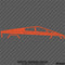 Tesla Cybertruck Silhouette Vinyl Decal