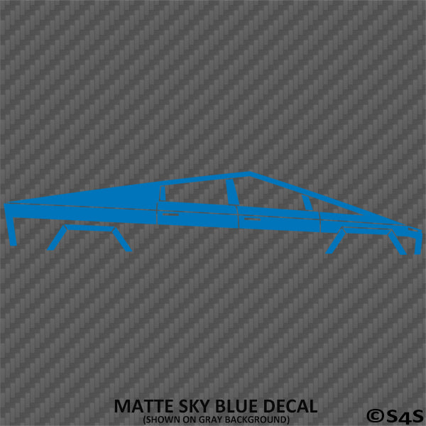 Tesla Cybertruck Silhouette Vinyl Decal