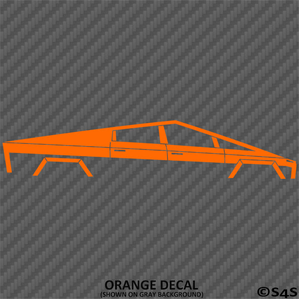 Tesla Cybertruck Silhouette Vinyl Decal