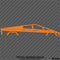Tesla Cybertruck Silhouette Vinyl Decal