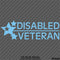 Disabled Veteran Military Vinyl Decal