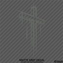 Distressed Christian Cross Vinyl Decal