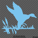 Duck In Marsh Hunting Vinyl Decal