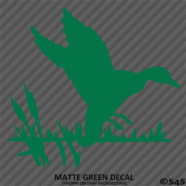 Duck In Marsh Hunting Vinyl Decal