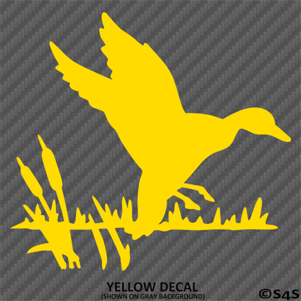 Duck In Marsh Hunting Vinyl Decal