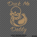 For Jeep: Duck Me Daddy Funny Bondage Duck Vinyl Decal