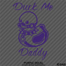 For Jeep: Duck Me Daddy Funny Bondage Duck Vinyl Decal