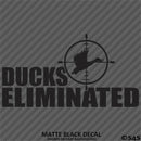 Ducks Eliminated Hunting Vinyl Decal