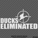 Ducks Eliminated Hunting Vinyl Decal