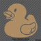 Rubbery Ducky Duck Silhouette Vinyl Decal