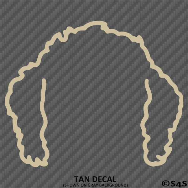 Puppy Ears: Golden Doodle Dog Vinyl Decal